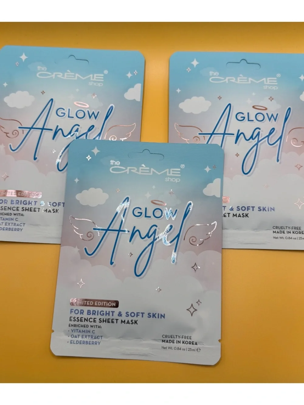 Glow Angel Essence Sheet Mask - Set of 3