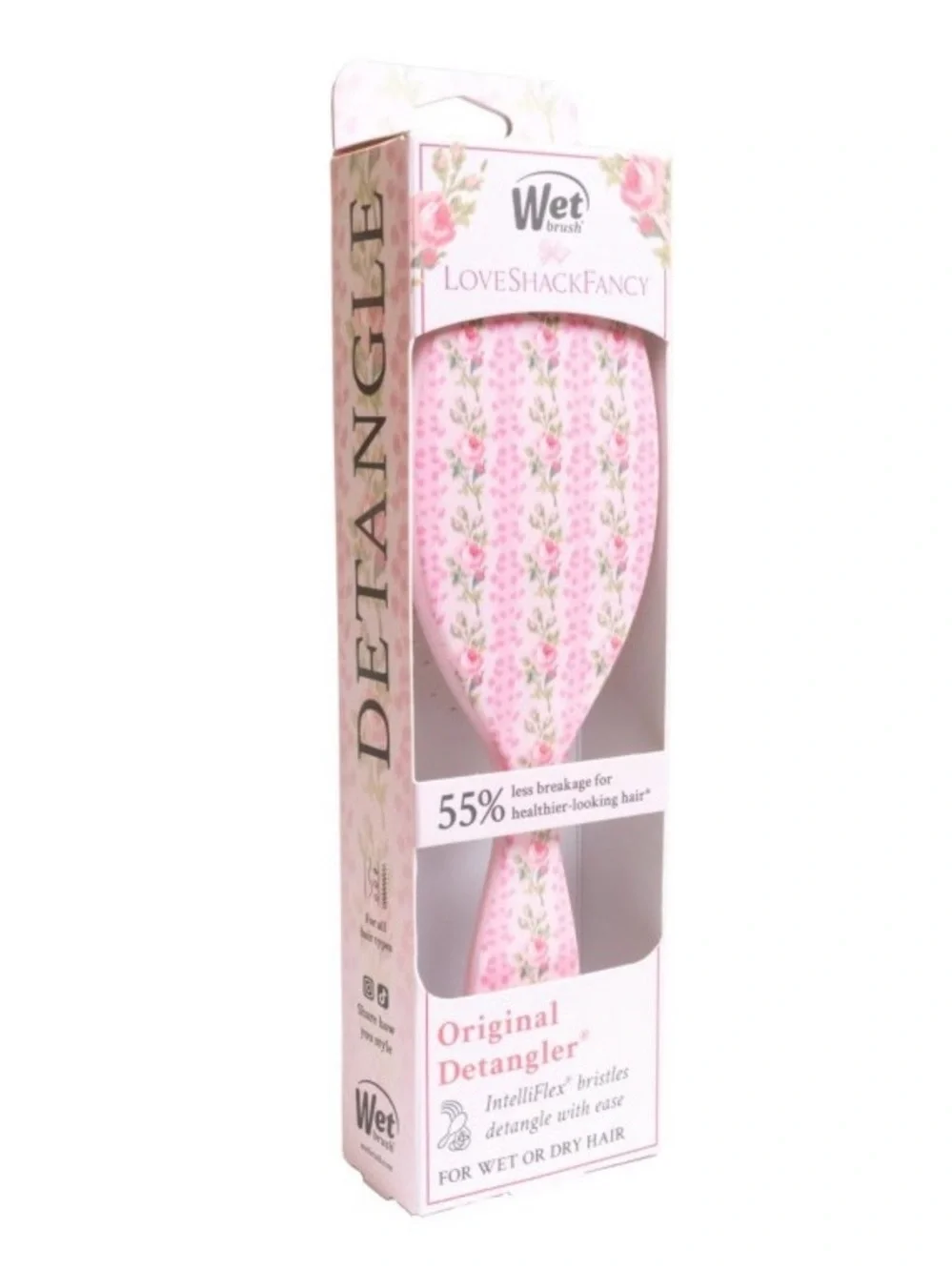 LoveShackFancy paddle detangling
