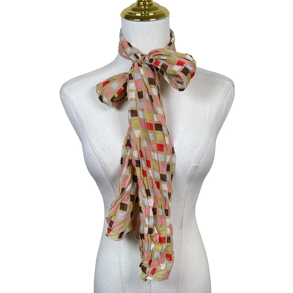 N/A available scarf checkered