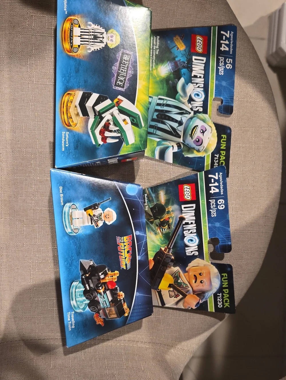Lego Dimensions Fun Pack Set Beetlejuice 71349 And Back To The Future 71230