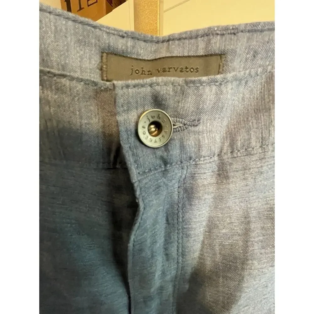 NWT: John Varvatos Blue Hemp Blend Lightweight Pants
