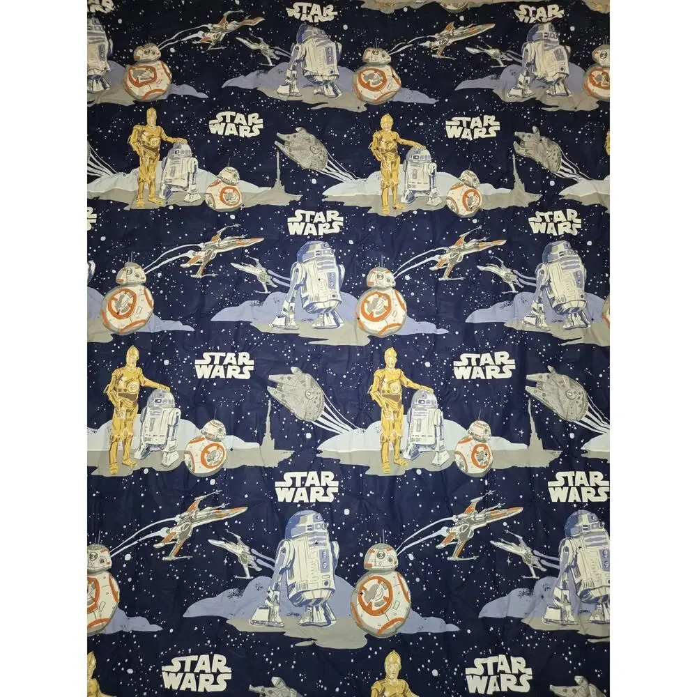 Pottery Barn Kids Star Wars Twin Comforter Reversible BB8, C3P0, R2D2