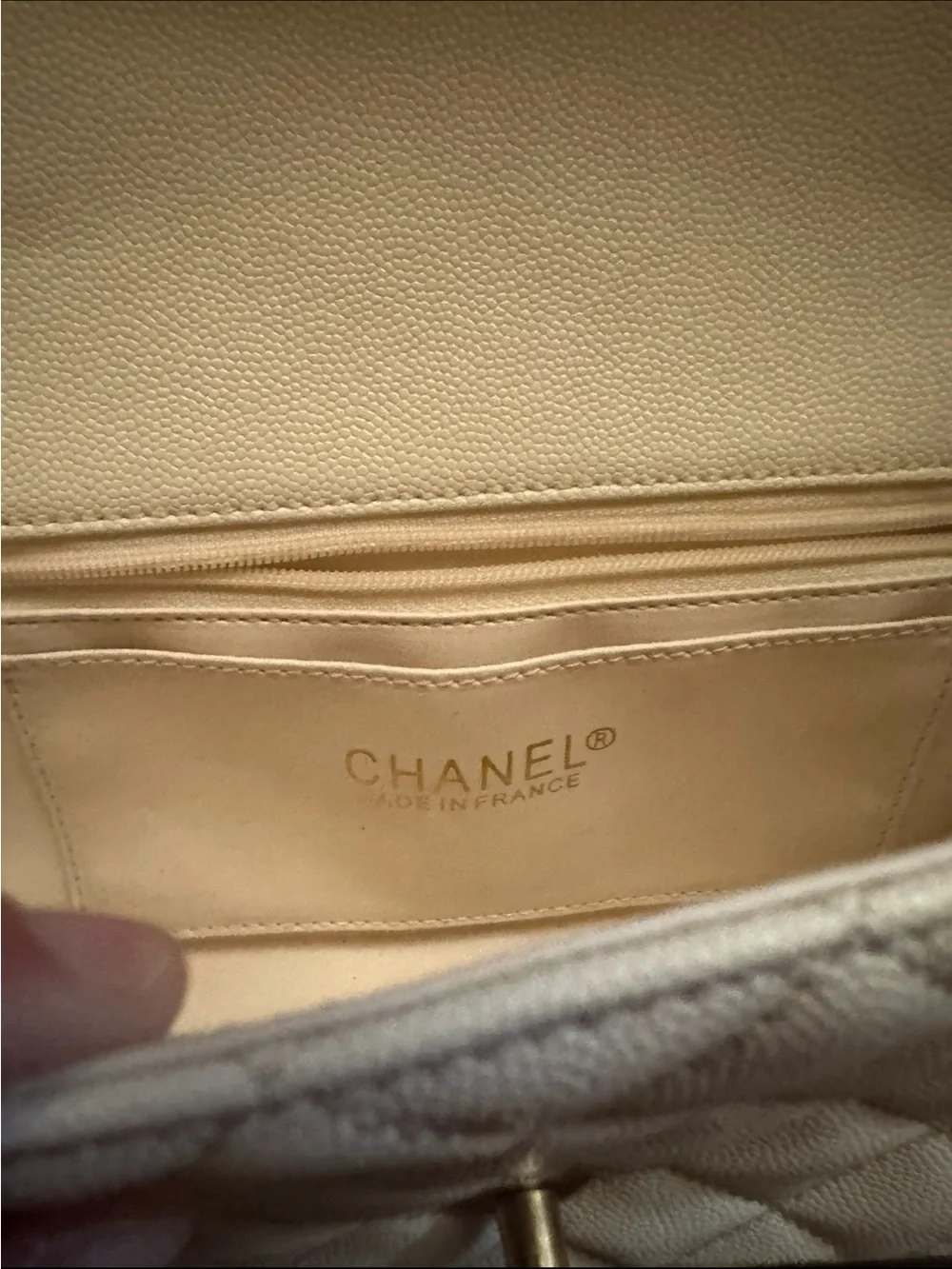 CHANEL strap mini silhouette
