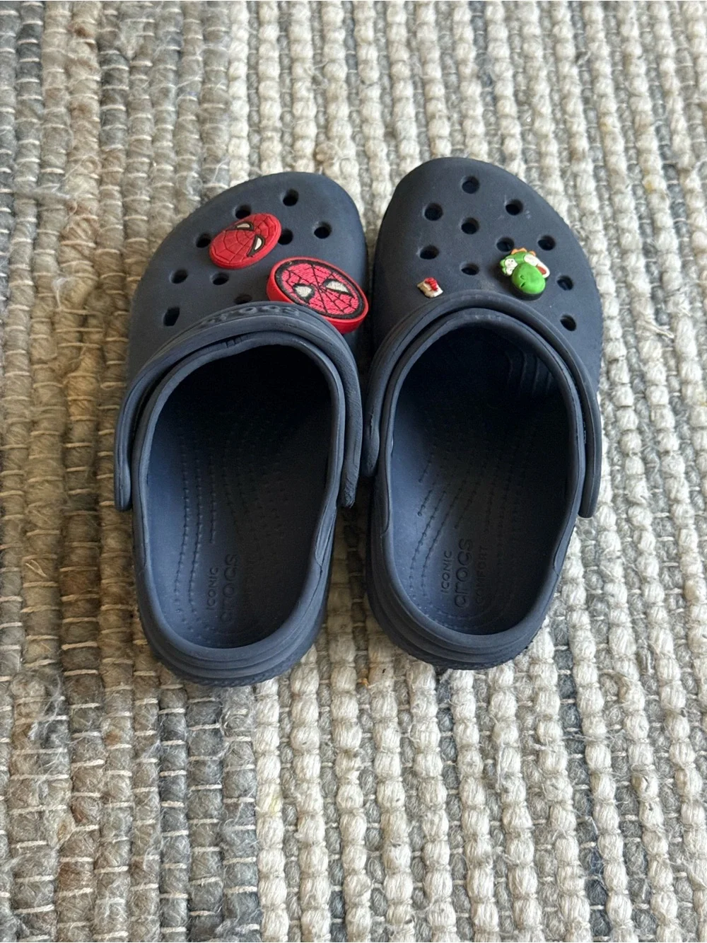 CROCS kids green clogs