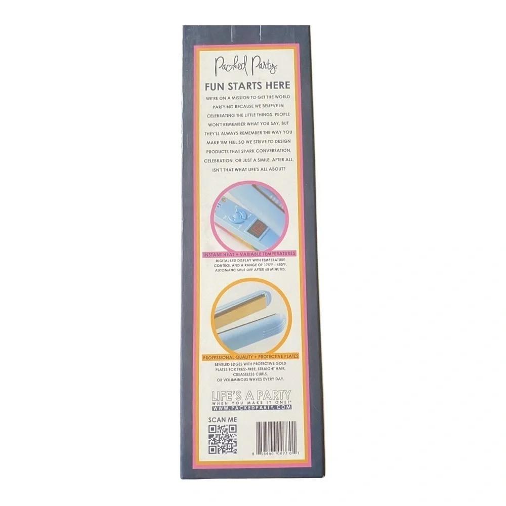 #117-NWT-PACKED PARTY-STRAIGHT TO IT ULTRA LIGHTWEIGHT FLAT IRON