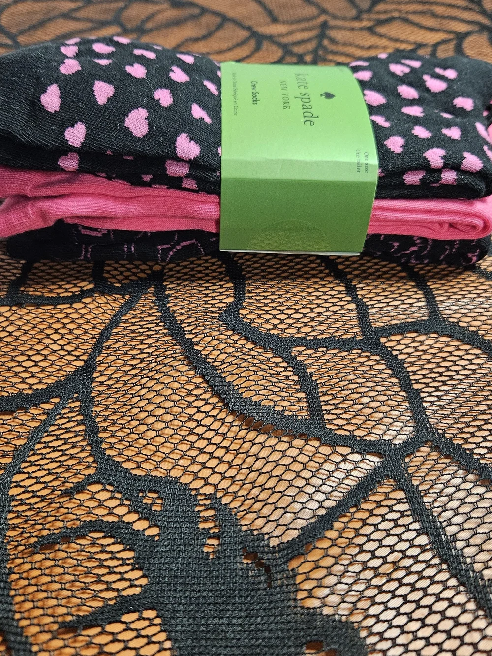 NWT Kate Spade 3 Pair Heart And Spade Crew Socks Size 4–10