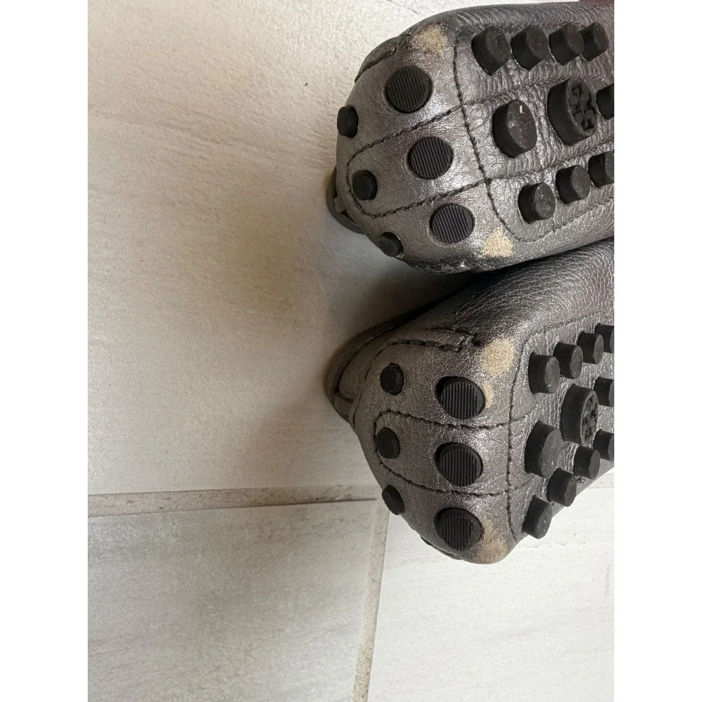 Tory Burch pebbled metallic