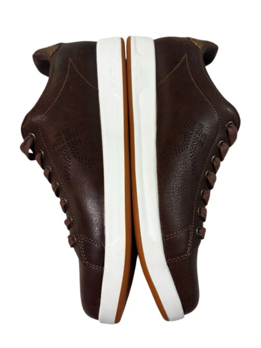 KURU Roam Shoes Mens Size 9.5 Clove Brown Leather Comfort Walking Sneakers