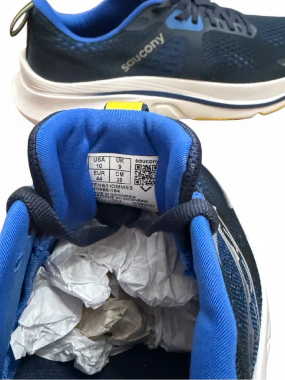 Saucony Guide 18 ‘Navy/Yellow’ Running Shoes Size US Men’s 10/ Women 11.5 (NEW)