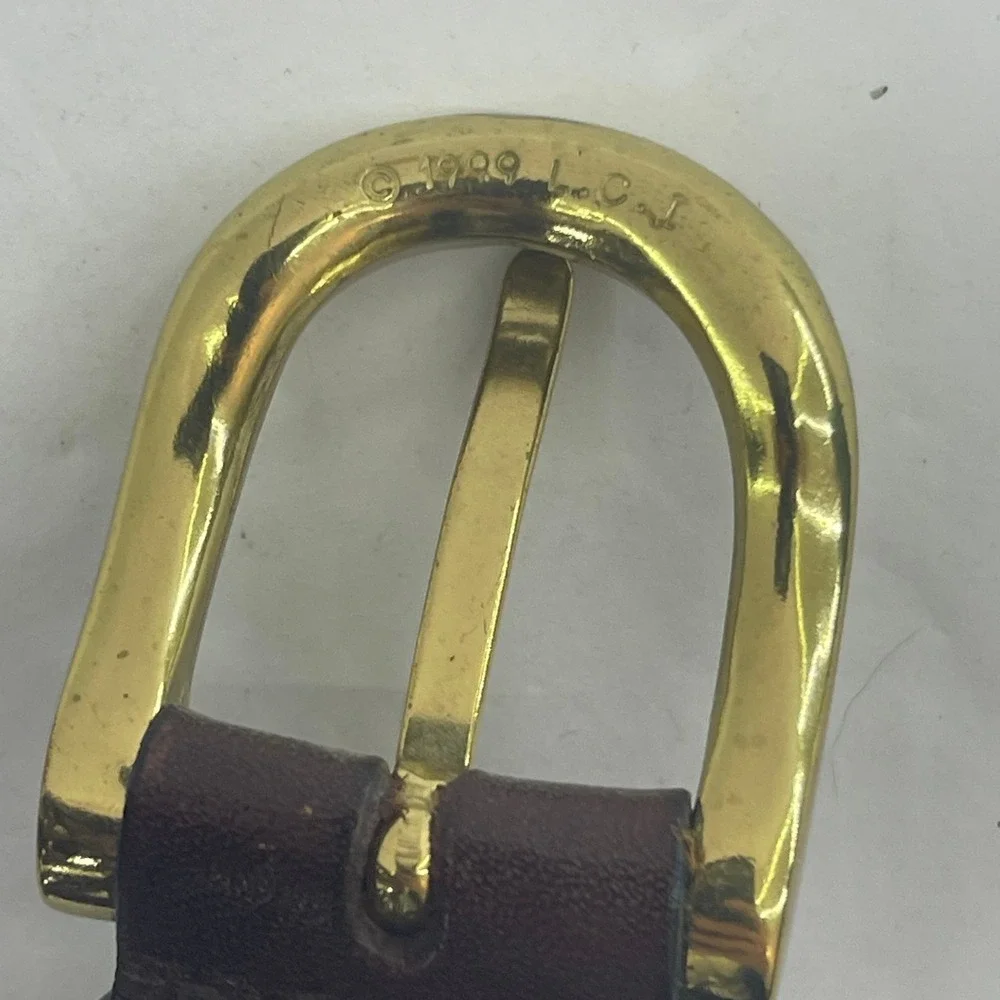 Liz Claiborne Braided Belt Womens 36 Dark Brown‎ Vintage 1999 Woven Leather