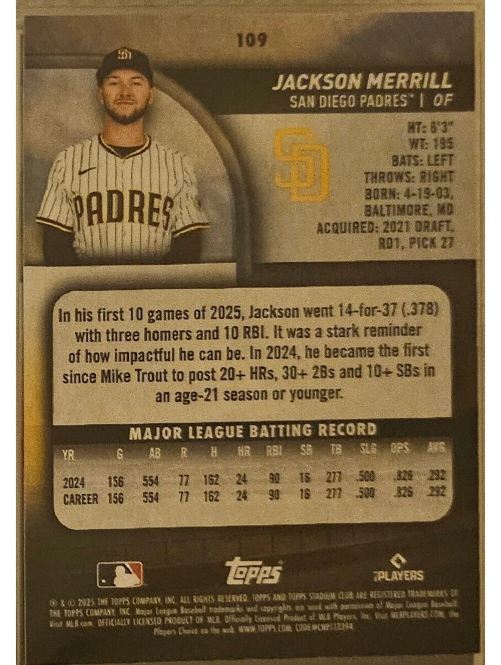 Topps club 2025