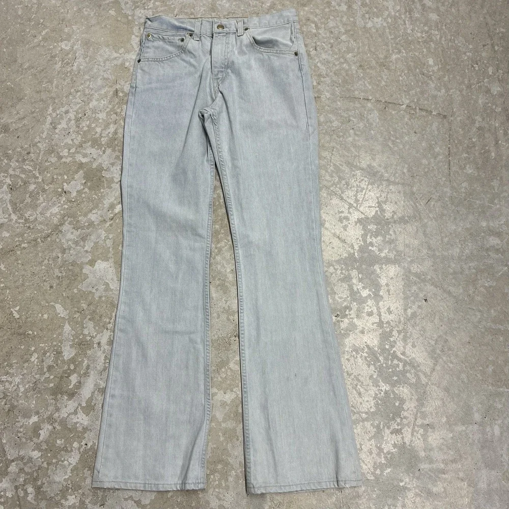 Vintage Levis 525 04 Jeans Mens 30x34 Blue Bootcut Light Wash Denim Fits 28x33