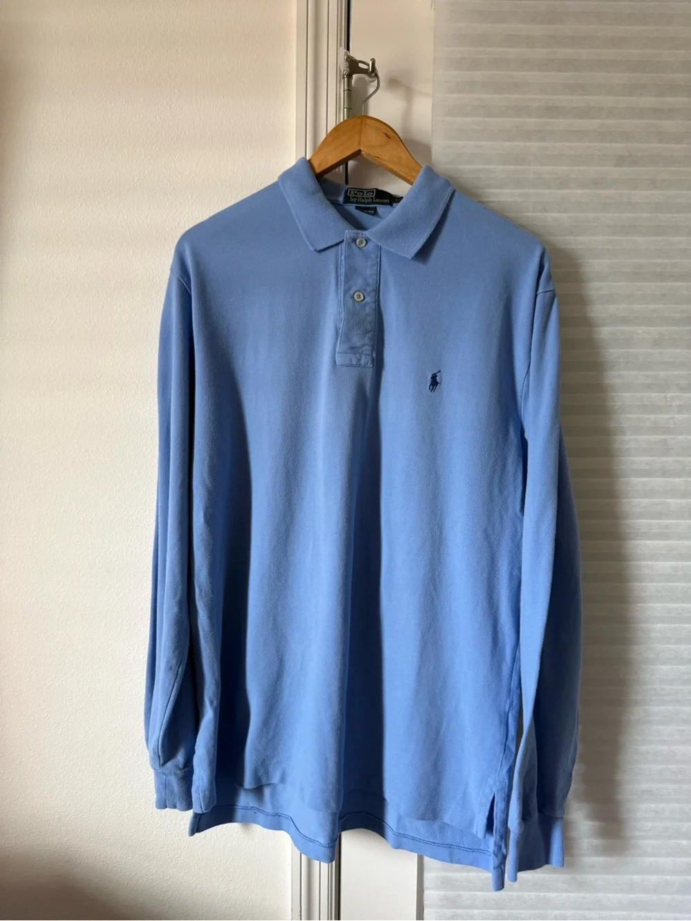 Ralph Lauren Men's Light Blue Long Sleeve Polo