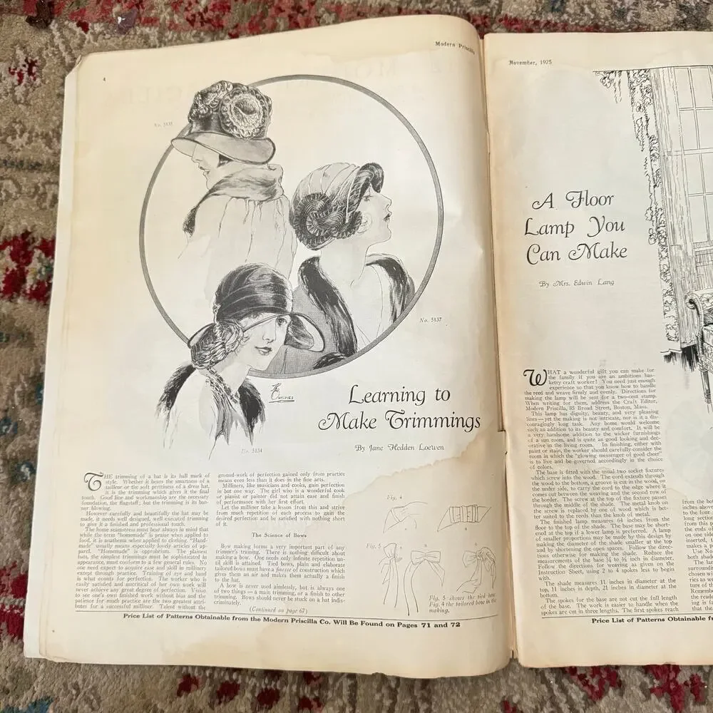 1925 Modern Priscilla November  Cover Charles A. MacLellan Fashion Needlework