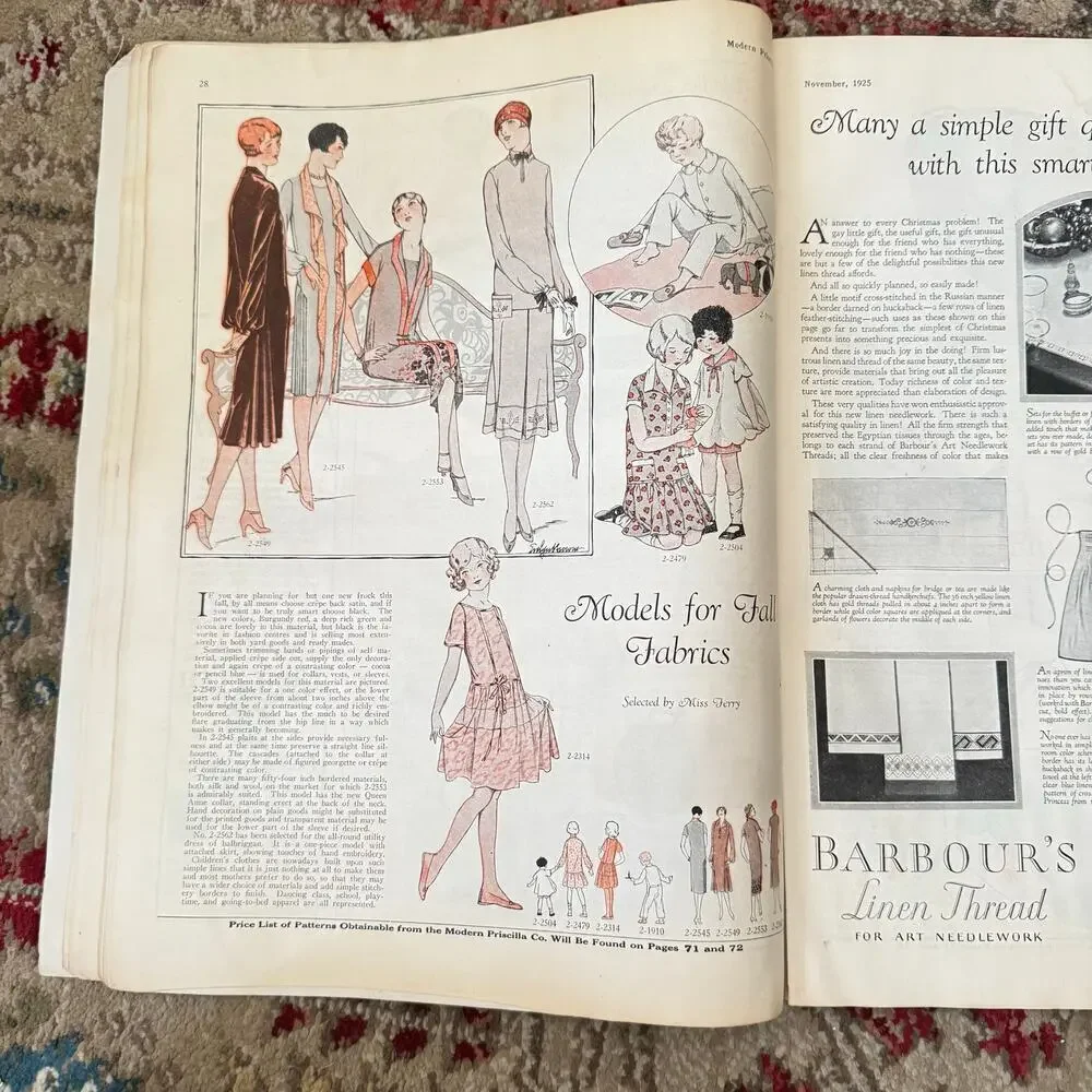 1925 Modern Priscilla November  Cover Charles A. MacLellan Fashion Needlework