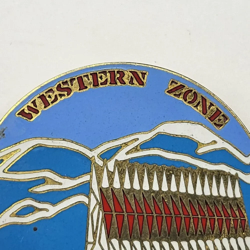 Western Zone Championship 1986 USA Swimming Colorado Springs Enamel Pin Vintage
