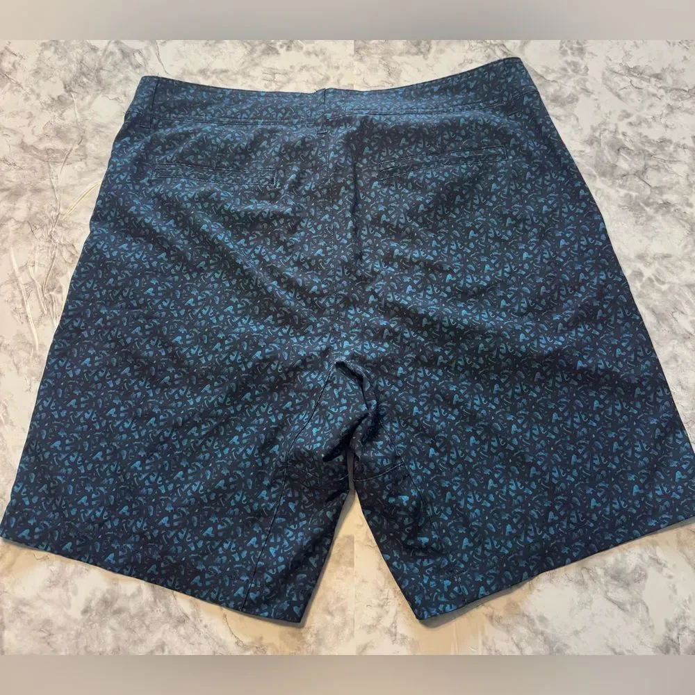 Sperry Swim Trunk Size 32 Navy Blue Print