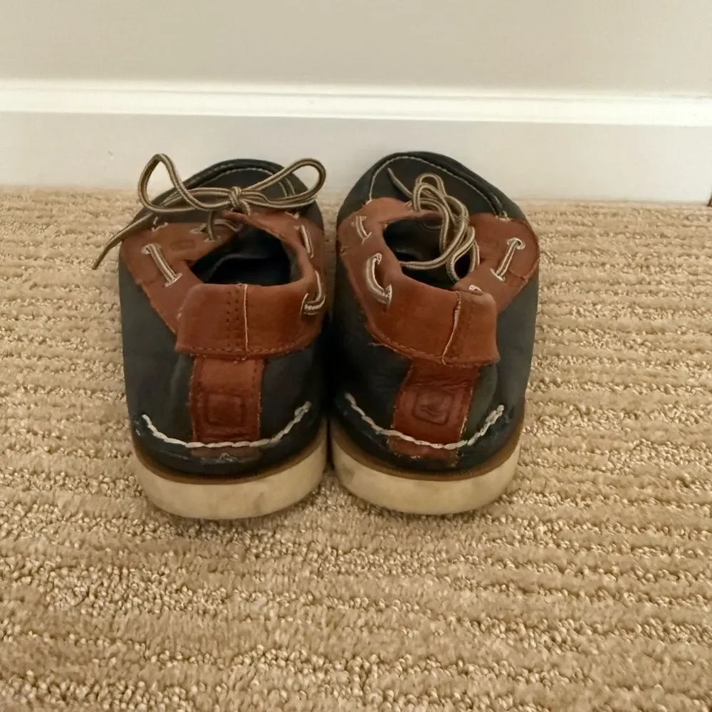Sperry Men's Brown and Black Boat Shoes
