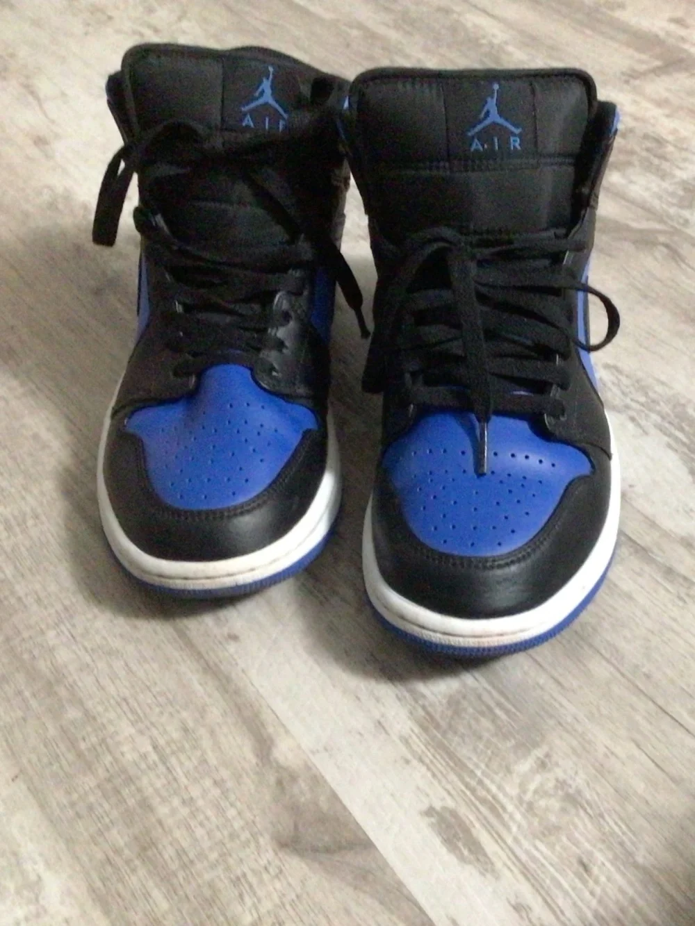 Black and Royal Blue Jordan 1