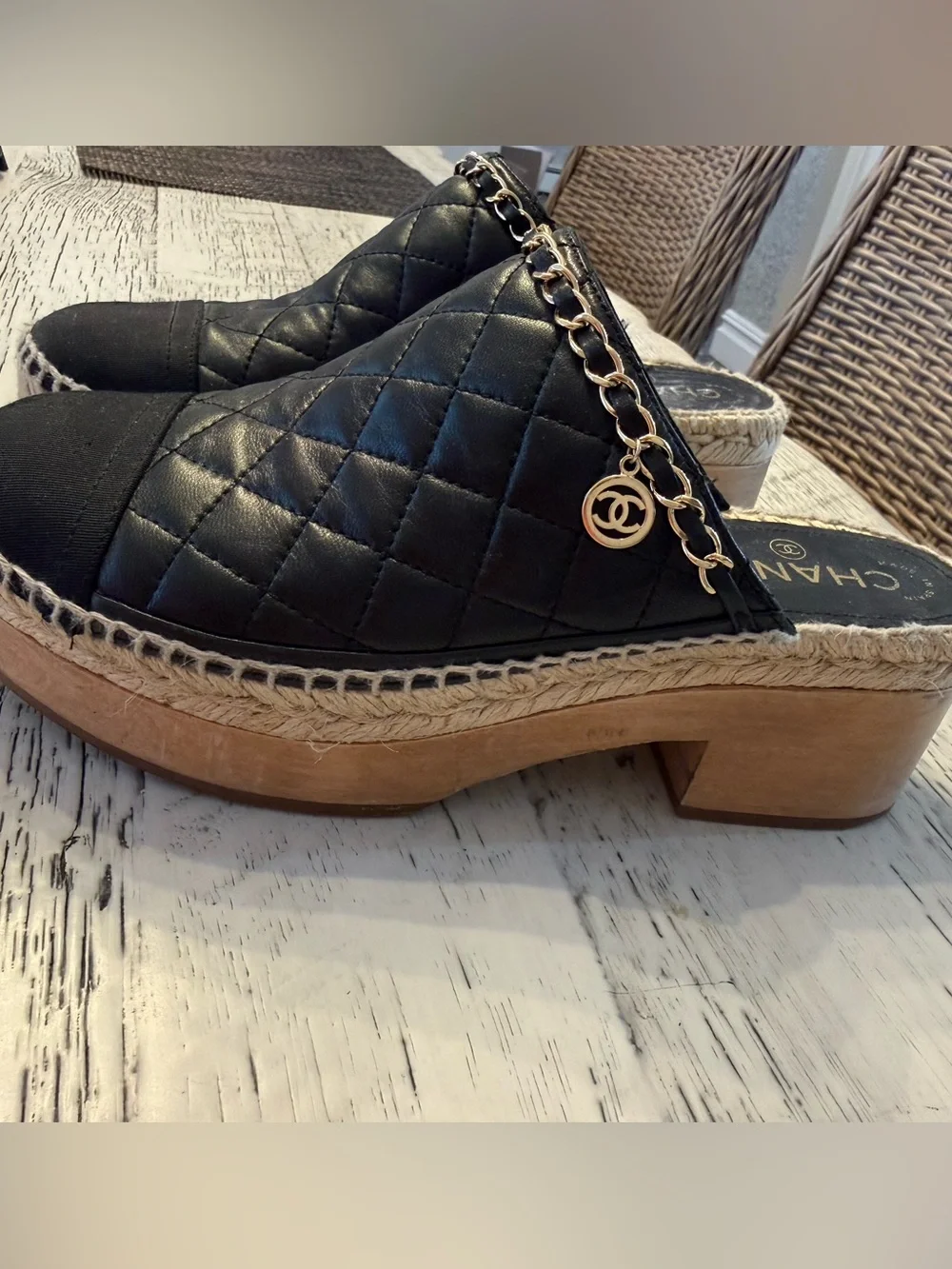 CHANEL quilted lambskin