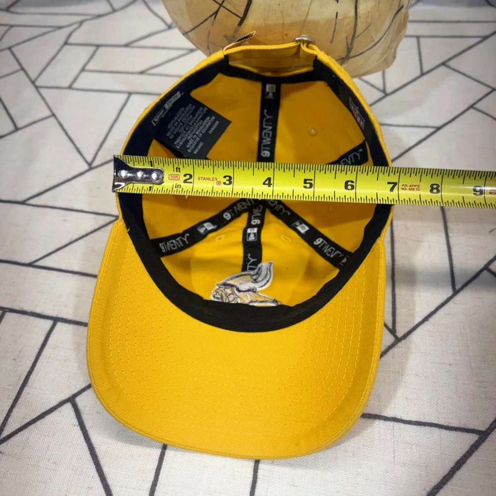 New Era Minnesota Vikings Hat OSFA Yellow 9TWENTY Adjustable Cap Women