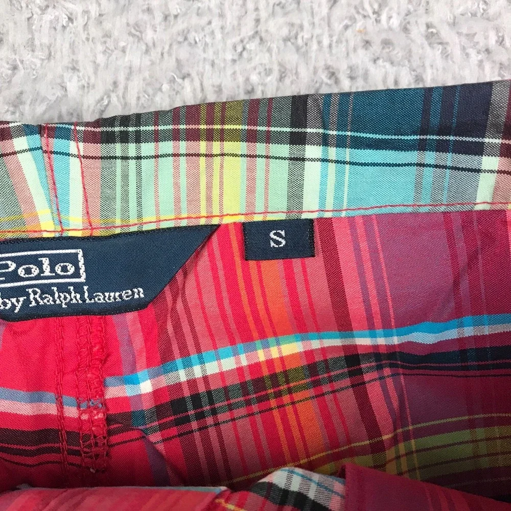 Polo Ralph Lauren Swim Trunks Mens S Colorful Plaid 9