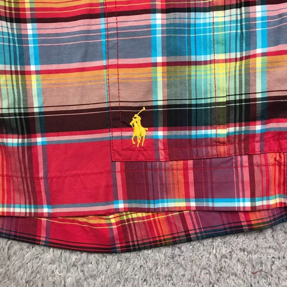 Polo Ralph Lauren Swim Trunks Mens S Colorful Plaid 9