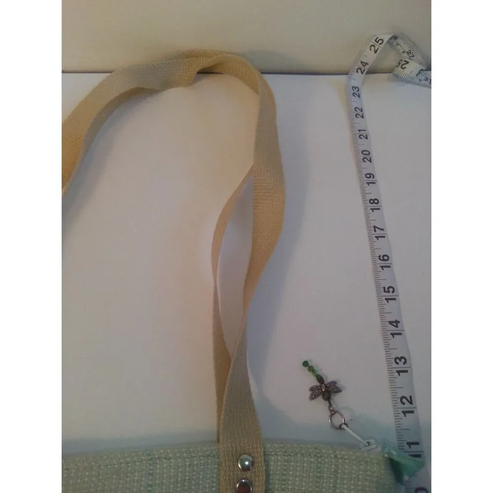 Quirky 3-Bag Bundle! Vegan Tote w/scarf & gold paint, Woven Purse, & Lancôme Bag