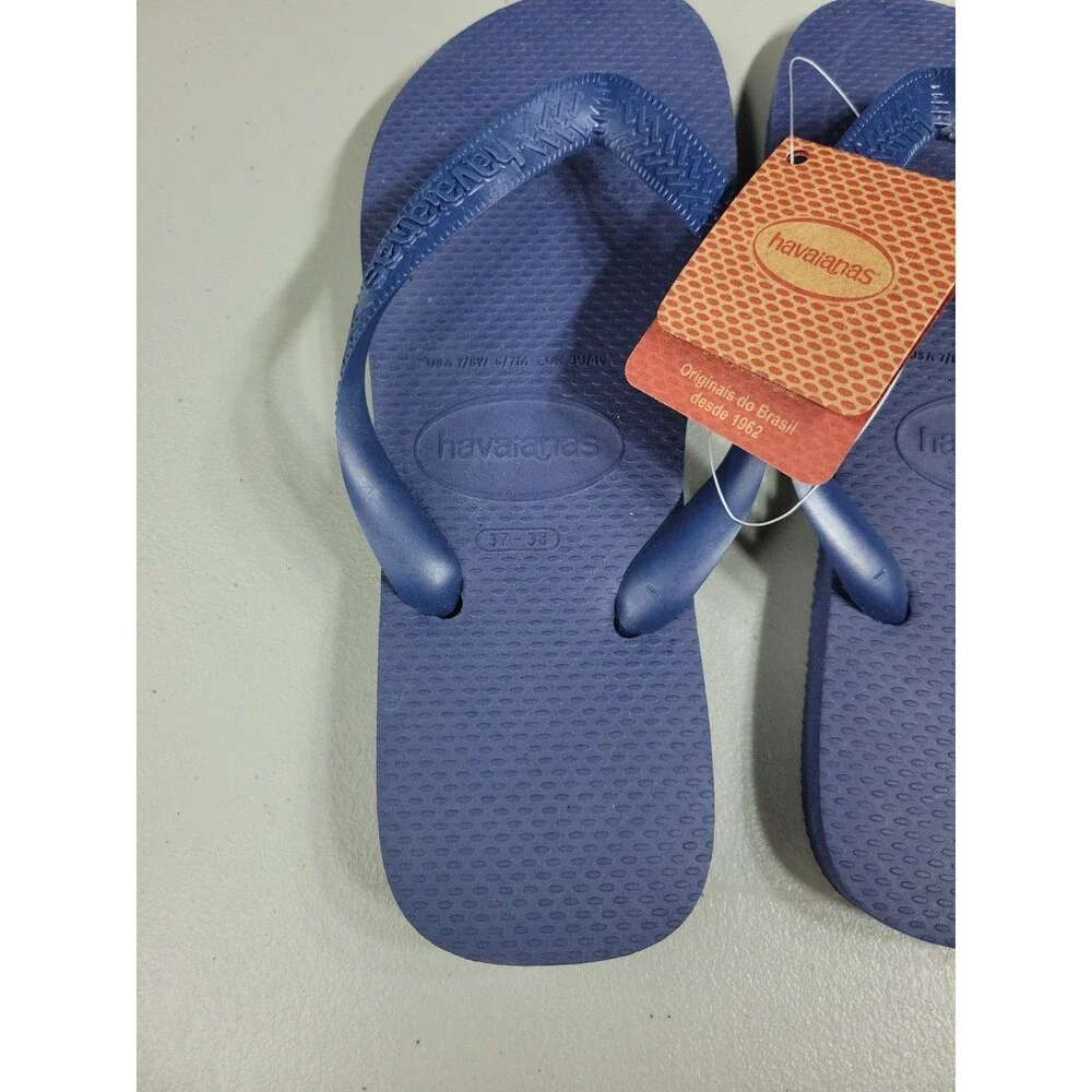 Havaiana Flip Flop Sandal Blue, US 7/8 W 6/7 M 37-38 NWT