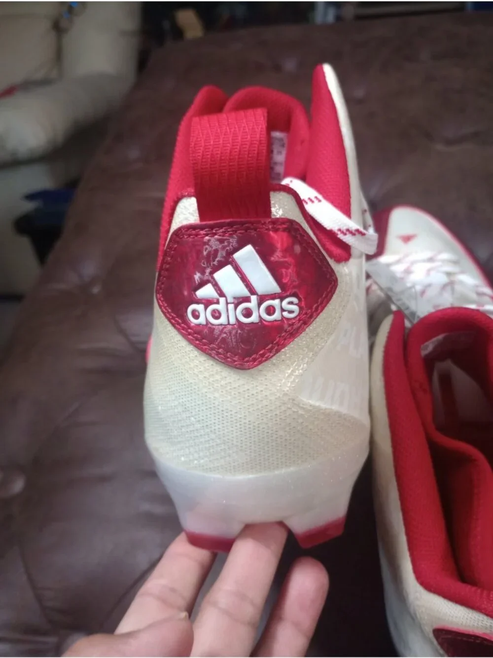 New Adidas Crazyquick 2.0 Mid Soccer/Football Cleats Red & White   Size 15