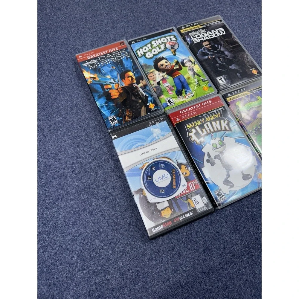 Lot Of 6 PSP Games Sony PlayStation Portable Variety Tested Clean!