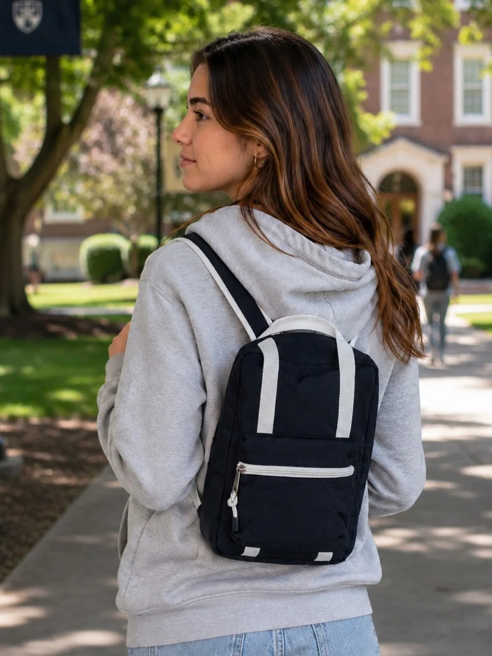 Wild Fable Mini Backpack Navy White Lightweight School Travel Daypack