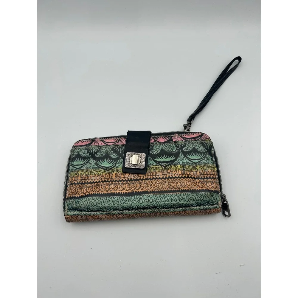 Sakroots Artist Circle Large Smartphone Wristlet Multicolor Boho Tribal B721