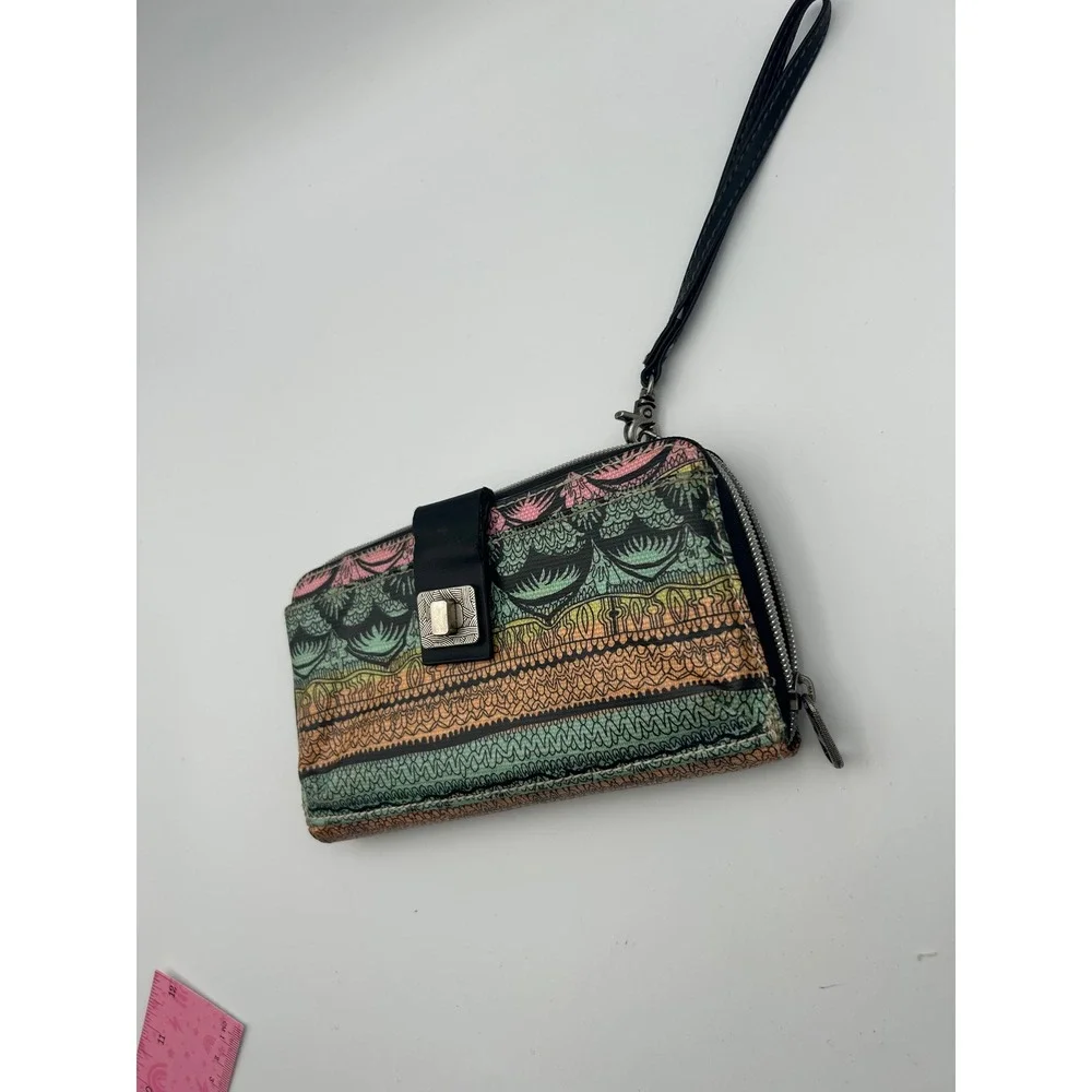 Sakroots Artist Circle Large Smartphone Wristlet Multicolor Boho Tribal B721