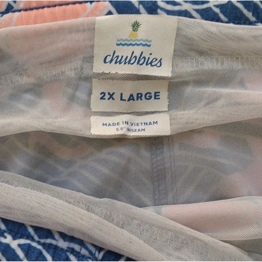 Chubbies The Krakens Swim Trunks Mens 2XL Extended Waist 44