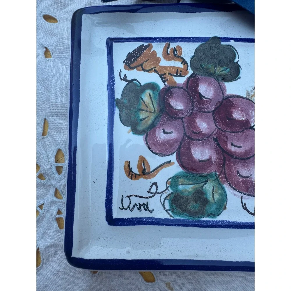 Hand Crafted classic grapes mediterranean