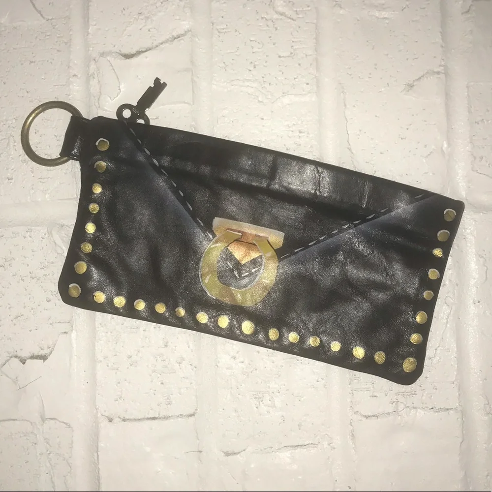 Black Hand Painted Clutch