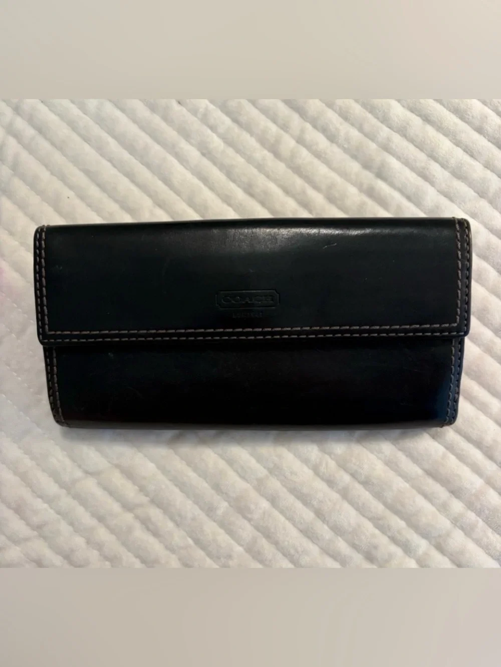 Coach sleek black
