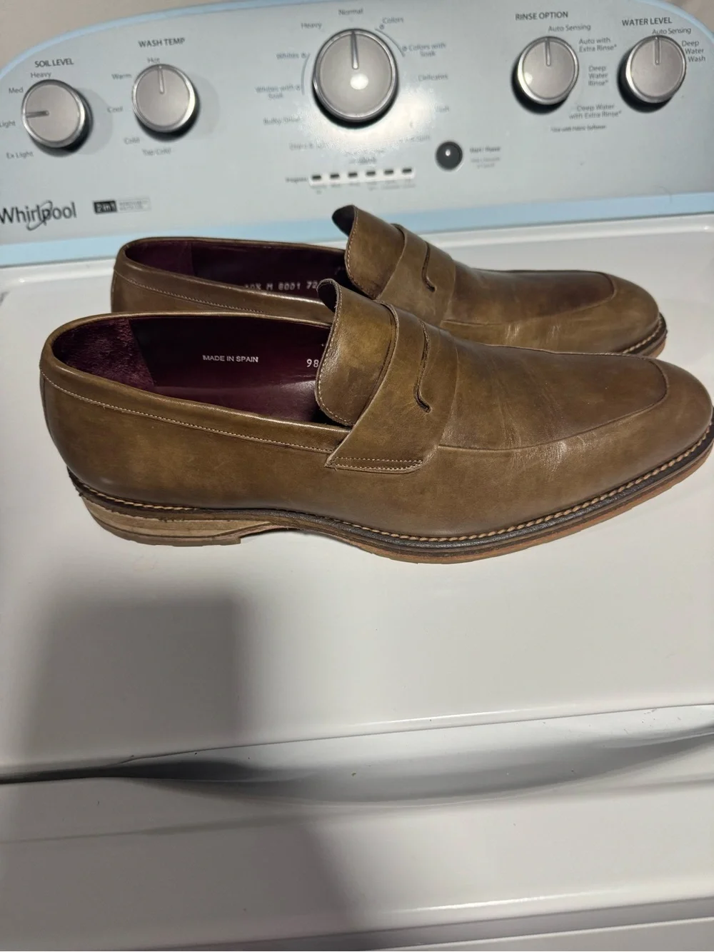Mezlan Men's Brown Leather Penny Loafers