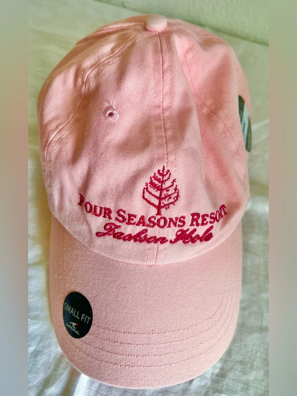 NWT Four Seasons Resort Jackson Hole Pink Hat Cap Adult Lid $20