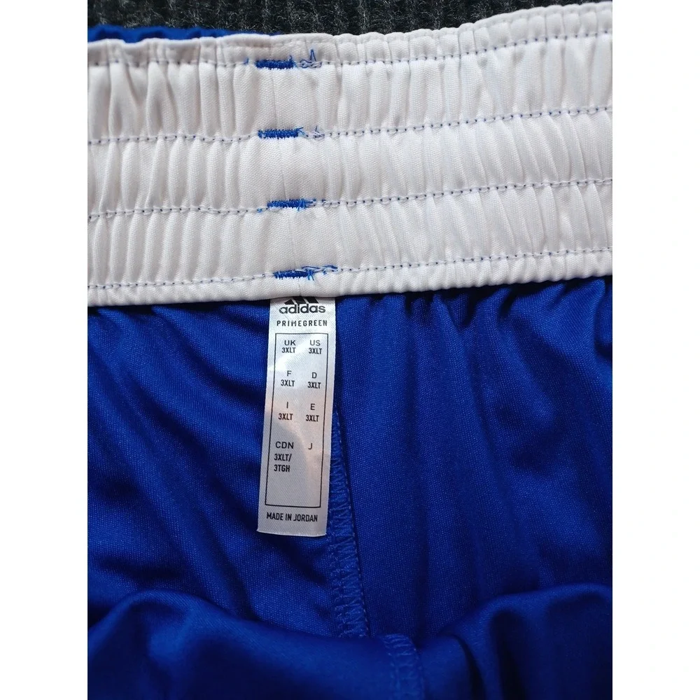 Adidas Men's Prime green Loose Fit Shorts 3XLT Drawstring Blue Run Workout‎