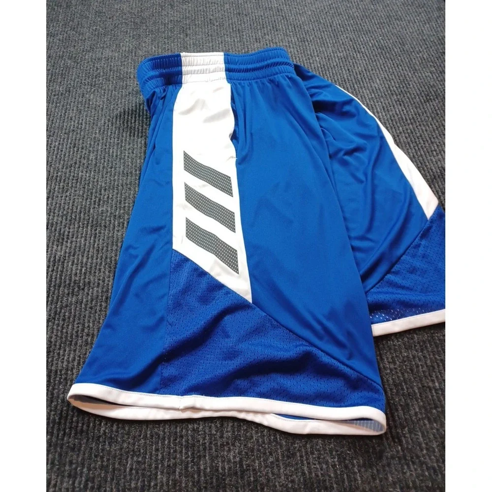 Adidas Men's Prime green Loose Fit Shorts 3XLT Drawstring Blue Run Workout‎