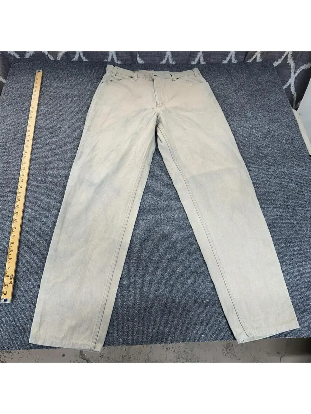 Vintage Levi’s 550 Jeans 36x36 Orange Tab Earth Tone Brown Fade Natural Stone