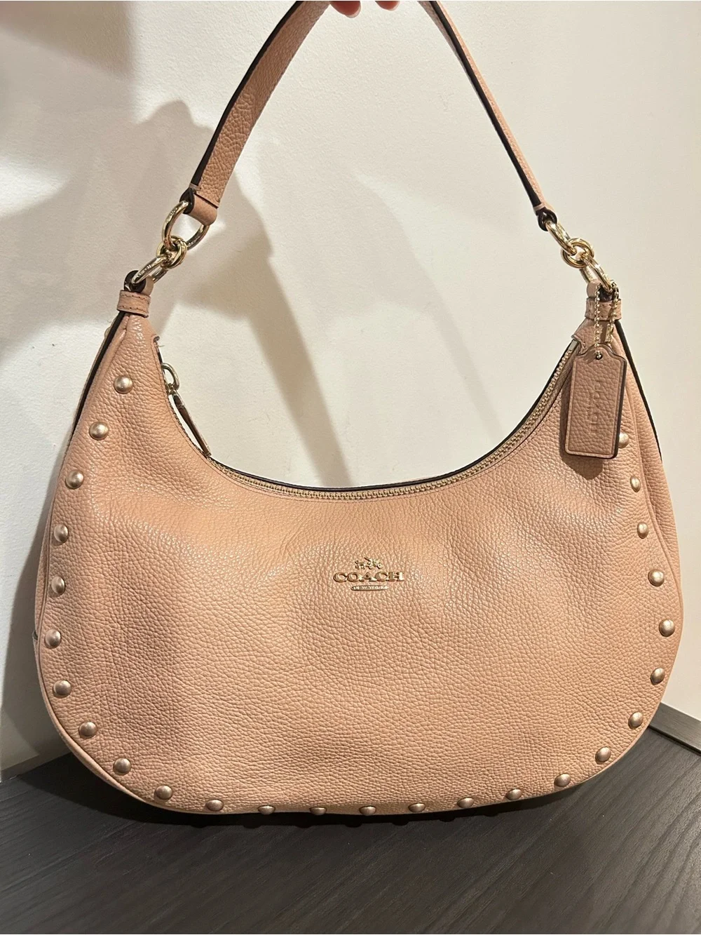 Coach East/West Harley Leather Hobo Bag Style#F22548 EUC