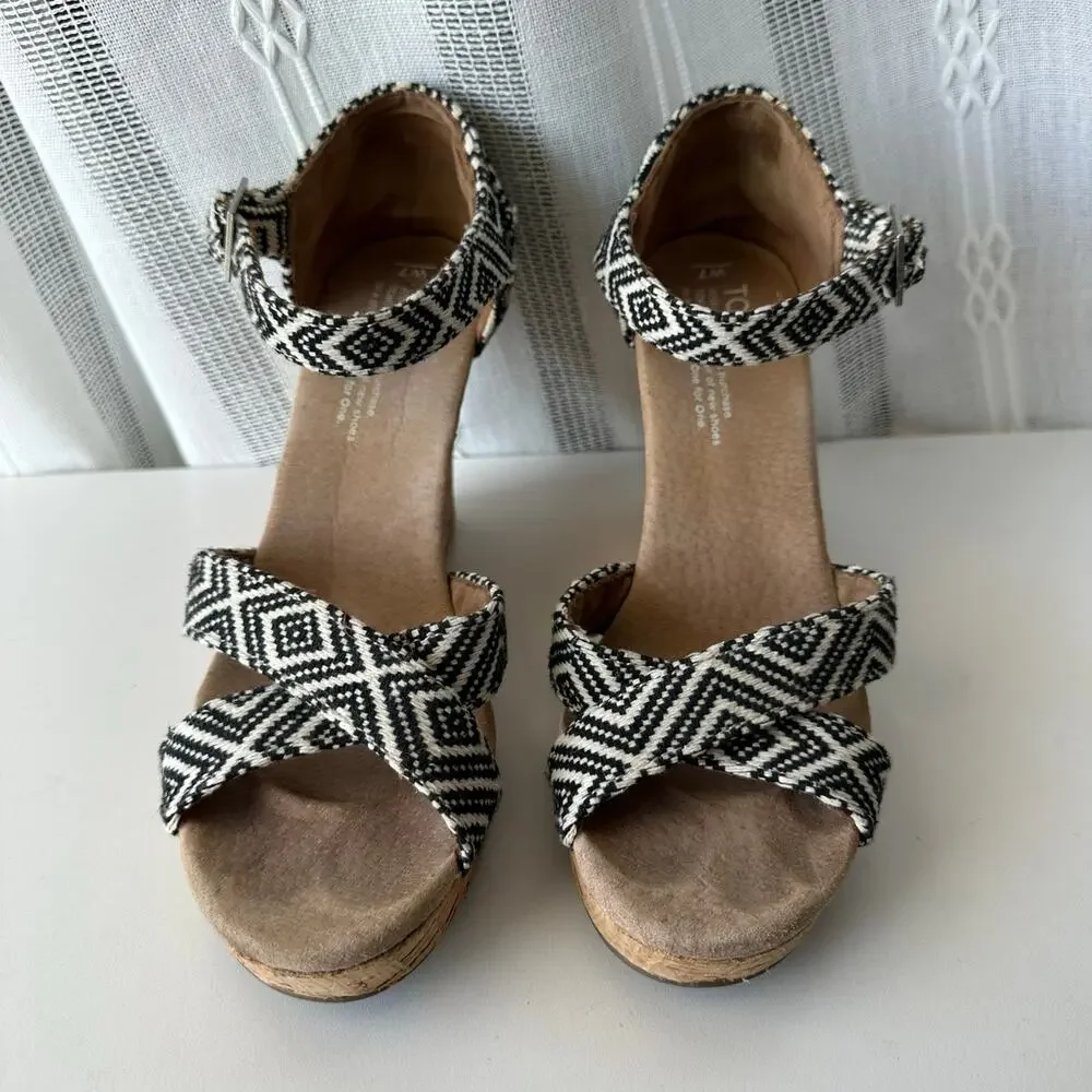 Toms black ankle