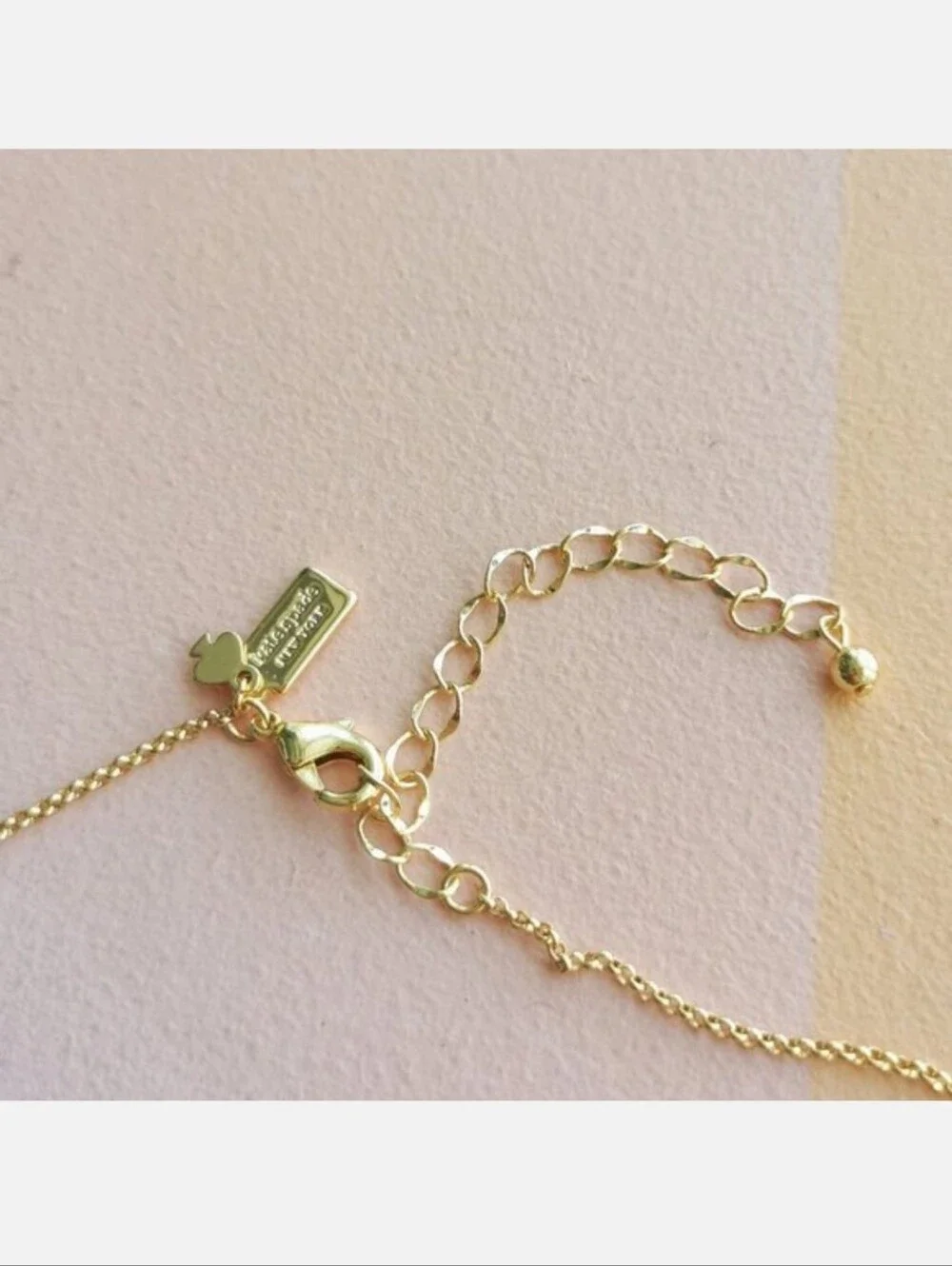 kate spade Gold Hummingbird Crystal Pendant Necklace