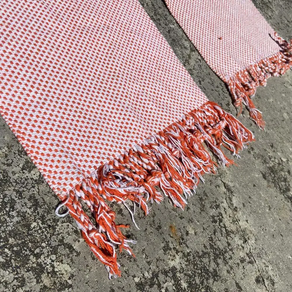 Vintage orange white