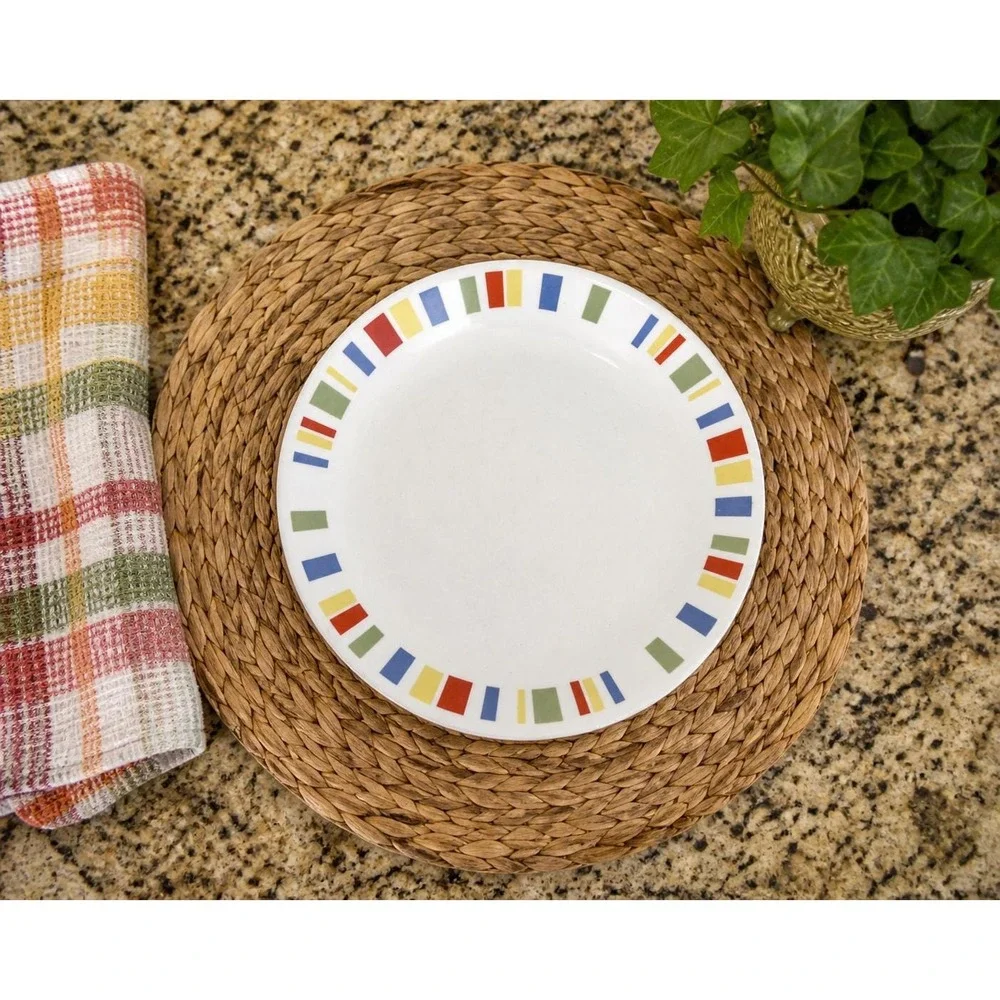 Vintage‎ & Discontinued Corelle Memphis (4) Dinner Plates, 10 1/4