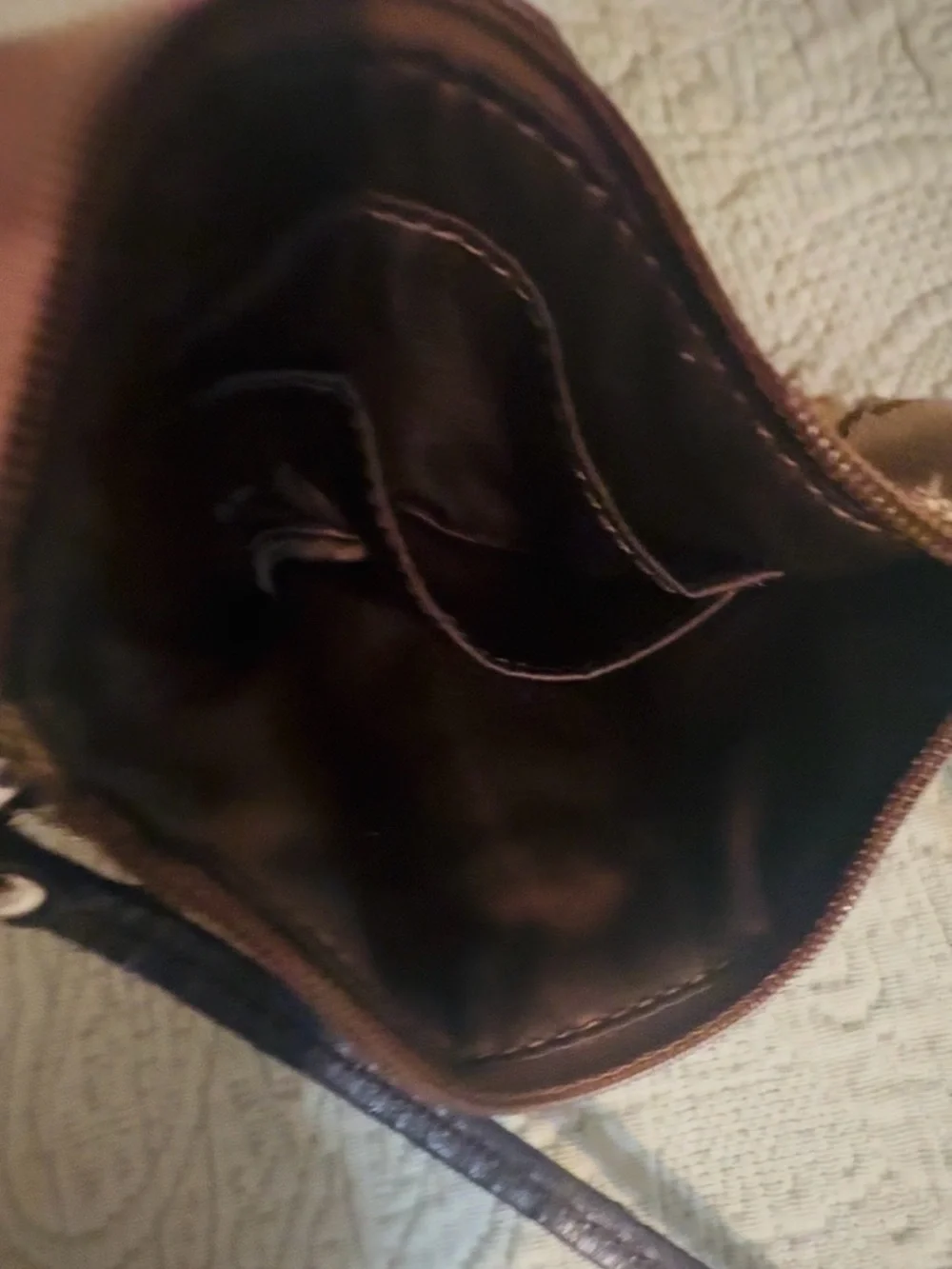 Coach wristlet wear out