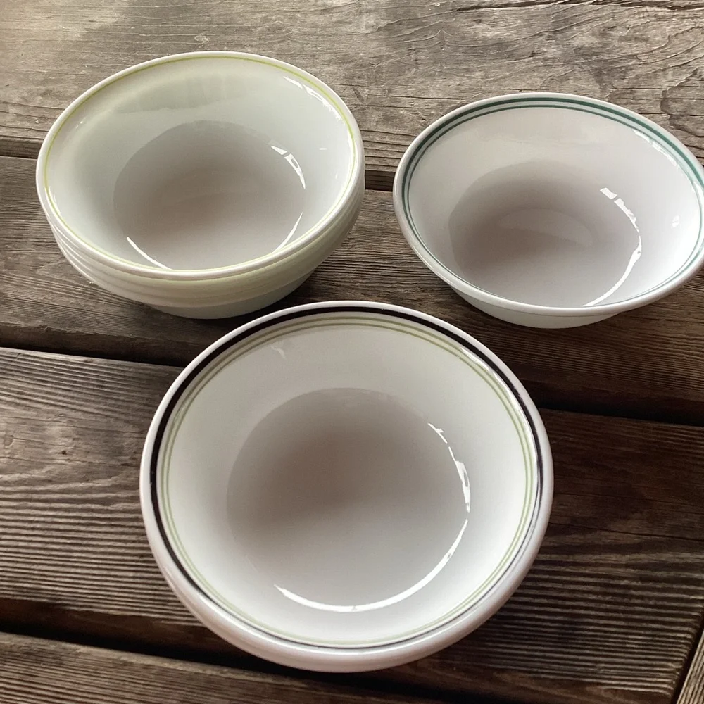 Corelle Cereal Bowls in 3 Patterns - set of 7